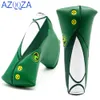 Andra golfprodukter Golf Blade Putter Cover Green Jacket Golf Club Head Covers för Putter Leather Blade Putter Headcover med Magnetic 230720