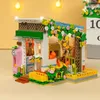 Blocks Building Block With Light Set Plant DIY Assembly Decoration Children Bricks Toy Holiday GiftsFood House 230721