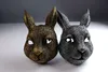 Masques de fête Cosplay Lapin Masque Visage Complet Oreilles D'animaux Lapin Discothèque Masque Pâques Carnaval Mascarade Costume Accessoires 230721