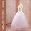 Haute qualité une ligne grande taille Crinoline mariée 3 cerceaux deux couches jupons pour robe de mariée jupe de mariage accessoires Slip CP242e