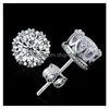 Stud Band New Crown Earring 925 Sterling Sier Cz Simated Diamonds Engagement Beautif Jewelry Crystal Ear Rings Drop Delivery Boucles d'oreilles Dhs1I