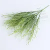 Fleurs décoratives plantes d'herbe artificielle Faux buissons arbustes verdure de blé pour la maison en plastique extérieur résistant aux UV Faux