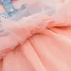 Girl Dresses Dress For Sweet Denim Tulle Cotton Printing Skirt Patchwork Little Princess Xmas Party Angel