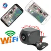 WiFi Ters Kamera Dash Cam Yıldız Gece Görüşü Araba Arka Görünüm Kamera Mini Vücut Suya Koşul Takografı İPhone ve Android267E