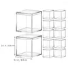 Gift Wrap 12 Pcs Bride Bag Case Square Container Craft Storage Bead Candy Acrylic Chocolate Organizer