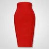 329 Rokken Hoge kwaliteit Zwart Rood Blauw Oranje Rits Bodycon Rayon Bandage Dagfeest Penc