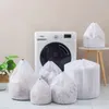 Laundry Bags Drawstring Mesh Underwear Basket Washing Organizer Net Machine Bag Large Capacity Dirty 230721