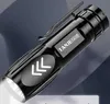 mini portable rechargeable LED flashlight Portable Outdoor clip Torch Light for Hiking Climbing fishing camping Tactical army self-defense flashlights