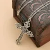 15Pc Gothic Cross Ketting Voor Mannen Vrouwen Halloween Kerst Nieuwjaar Goth Sieraden Gift T-02