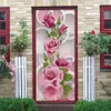 Naklejki ścienne 3D wizja naklejka do drzwi samozwańczy PVC DIY Plakat Design Decor Dorsze drzwi naklejki naklejki Porte Deursticker 230720