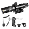 FIRE WOLF Tactical Optics Hunting Green Laser Flashlight Designator Night Vision with Remote Switch & RifleScope Ring