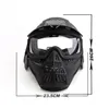 Full Face Protective Masks For Tactical Paintball CS Game Adjustable Strap Dustproof Windproof264A