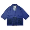 メンズジャケットSeveyfan Men Linen Cotton Taoist Robe日本の3分の3の袖のカーディガンコート