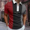 Męskie polo Osaka Polo Shirt African Clothing Style etniczny Tradycyjny zamek błyskawiczny 230720