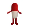 Hot Red Pill Mascot Capsule Costume Fancy Party Dress Halloween DressParty Ad Dress