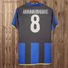 Fani TOPS TEE 97 98 99 Ibrahimvoic Retro Męskie koszulki piłkarskie West Zbalotelli Baggio Milito J. Zanetti Sneijder Batistuta Home Away Classic Football Shirt T230720