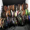 whole 100pcs Lots assorted Mixed fashion genuine leather surfer cuff Jewelry Bracelets For Man Women Gift278j