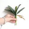 Decorative Flowers 1pcs Artificial High Quality Butterfly Orchid Leaves Bridal Wedding Cafe Office Decoration Potted Arrangements Ornaments