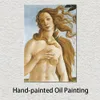 Figure toile Art le détail naissance de vénus Sandro Botticelli peinture à la main œuvre religieuse décor à la maison