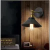 Lampa ścienna Nordic Industrial LED E27 Vintage Surface Montowana Unihead Black Luminaire Indoor Sypiria Salom Ganek Światło Światło