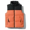 Men's Vests Vest Daily Wear Vacation Going Out Color Block Outerwear Clothing Apparel Blue Yellow Khaki / Winter L-5XL