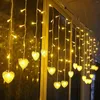 Vägglampa ljussträngar för trädfestbelysning ljuskrona ledde bröllop lämplig dekoration kärlek utomhus julbelysning sträng klar