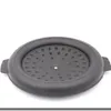 Cast Iron BBQ Tools Non-Stick Barbecue Plate 32cm Water Fried Meat Barbecue Pan Dual-Purpose Pot 027-2196N