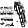Clippers Trimmers Cordcordless Professional Hair Clipper Electric Hair Trimmer For Men Beard Hair Cutting Hine Barber Haircut Laddningsbar x0728