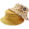 Caps Hats Doublesided Children's Sunshade Fisherman Hats Animal Print Kids Cotton Sunscreen Sun Hat Spring Summer Baby Photography Props x0810