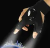 Gants magiques sans doigts LED lampe torche sangle de lampe de poche réparation randonnée gants de sport pêche feux de doigt camping en plein air survie flash gant outil