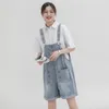 Women's Jeans 2023 Summer Women Casual Suspender Fashion Ladies Classic Loose Tourism Short Denim Pants