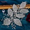 YouLaPan HP285 Feuille Tête De Mariée Pièce De Coiffure De Mariage Accessoires De Cheveux Strass Femme Ornements Demoiselle D'honneur Headpiec233Q