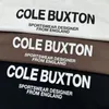 Hommes TShirts Noir Blanc Cole Baxton Tshirt 1 Qualité Alphabet Imprimé À Manches Courtes CB Top 230720