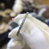 Кластерные кольца вечность кольцо 14K Белое золото Заместитель DF Color Moissanite Lab Riamond Commanting Band для женщин