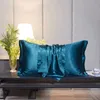 Kuddefodral 100% Silky Satin Hair Beauty Pillow Case StandardQueen 1pc Sham 230721