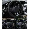 Steering Wheel Covers Universal Cover Anti-Slip Protector Breathable Carbon Fiber Car-Styling Accessoires