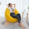 Nesloth Lazy BeanBag Sofa Cover Chair without Filler Velvet Lounger Seat Bean Bag Pouf Puff Couch Tatami Living Room 70x80cm New T261i