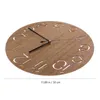 Wall Clocks Wooden Clock Decor Home Decoration Household Kitchen Operated Living Room Hanging Office