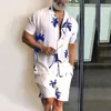 Men's Tracksuits Summer Set Men Shorts Set Printing Hawaiian Shirt And Shorts Beach Wear Holiday Clothes Vocation Outfit Male Two Piece Set 230720