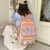 School Bags Women Harajuku Ita Bag Ladies Double Transparent Pocket Large Capacity Backpack Kawaii Japanese Student Schoolbag Female Backbag 230720