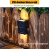 Garden Decorations 1-2PCs Smart Solar LED Outdoor Light Waterproof Decor Lamps For Balcony Yard Street Wall Lamp