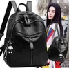 Mochilas escolares de couro PU por atacado à prova d'água para mulheres ao ar livre, moda, bolsa de livro para estudantes universitários, bolsa de fraldas para bebês casuais, mochilas femininas de viagem