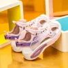 Sandals Brand Kids Girls Soft Princess Lightweight Lucked Brand Baby Shoes Moving Summer Children 230720