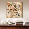 Modern Abstract Canvas Art Branches at Sunrise I Handmade Oil Painting Contemporary Wall Decor