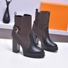 Designerskie buty kobiety buty kostki martin buty pustyni na klasyczne botki mody zimowe skórzane buty gruboziarniste obcasy buty butów rozmiar 35-42