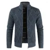 Maglioni da uomo 2023 Maglione casual invernale Cappotto Cardigan in cotone Giacche Uomo Cerniera lavorata a maglia Spessa Natale maschile