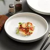 Plates FANCITY Soup Plate Deep Household Deepening Large Ceramic Western Net Red Light Luxury White High-end Japanese