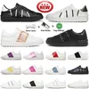 Men Women Valentinity Open Sneaker Casual Shoes White Black Red Trainers Dress Shoe Famous Paris Leather Breathable Open For A Change Low sports sneakers Eur 36-46