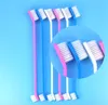 200 PCS Pet Supplies Chat Chiot Chien Toilettage Dentaire Brosse À Dents Brosse À Dents Pour Chien À Double Tête Brosse À Dents Pour Chat Couleur Aléatoire Envoyer Gratuit DHL FEDEX Expédition JL1672