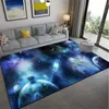 Carpets Galaxy 3D Printing Football Color Starry Sky Carpet Living Room Floor Mat Bathroom Mat Door Mat Fantasy Design Football R230720